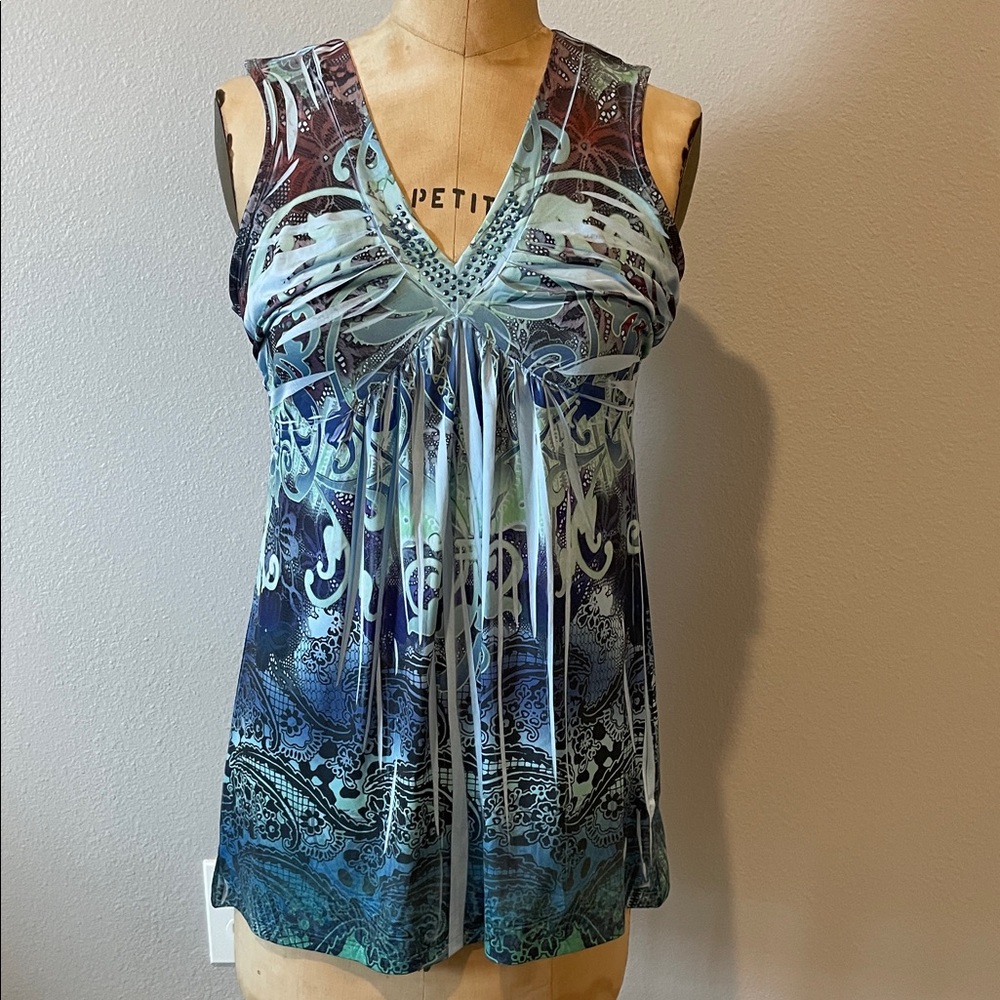 Apt. 9 Vibrant Patterned Top